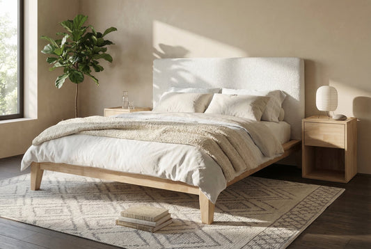 ris opgemaakt Slaapkop bed met volledig afneembare en wasbare matrashoes